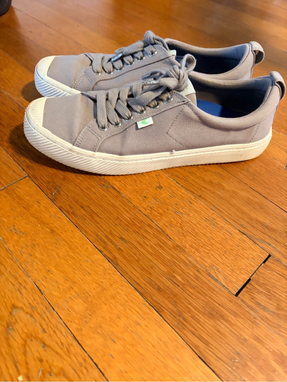 Cariuma Gray Canvas Low-Top Sneakers